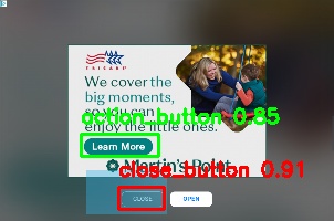 Detected image