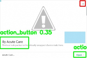 Detected image