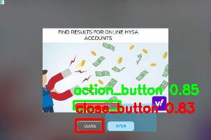 Detected image