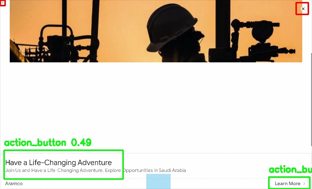 Detected image
