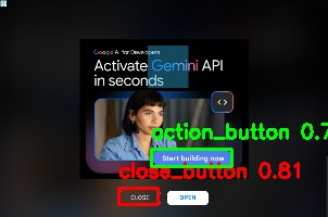 Detected image