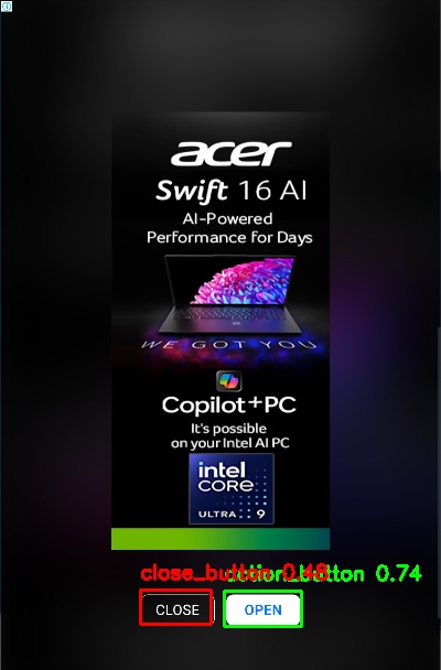 Detected image