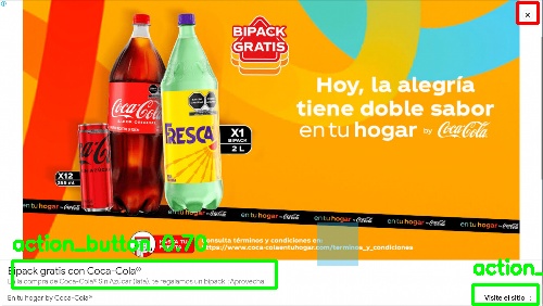 Detected image
